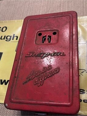 Vintage 1980’s Snap on Tool Tin – 'drill index with bits There Is a Difference'